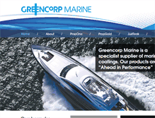 Tablet Screenshot of greencorpmarine.com